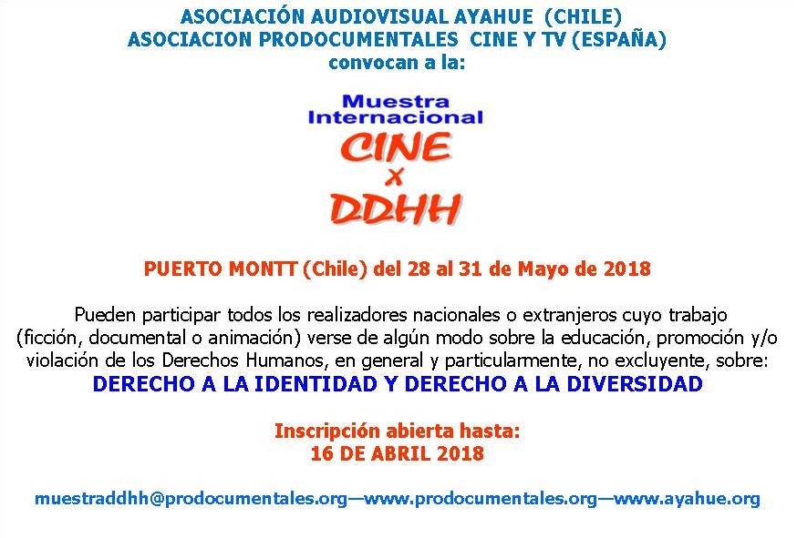 CONVOCATORIA MUESTRA 2018
