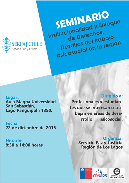 seminario "Institucionalidad y enfoque de Derechos"